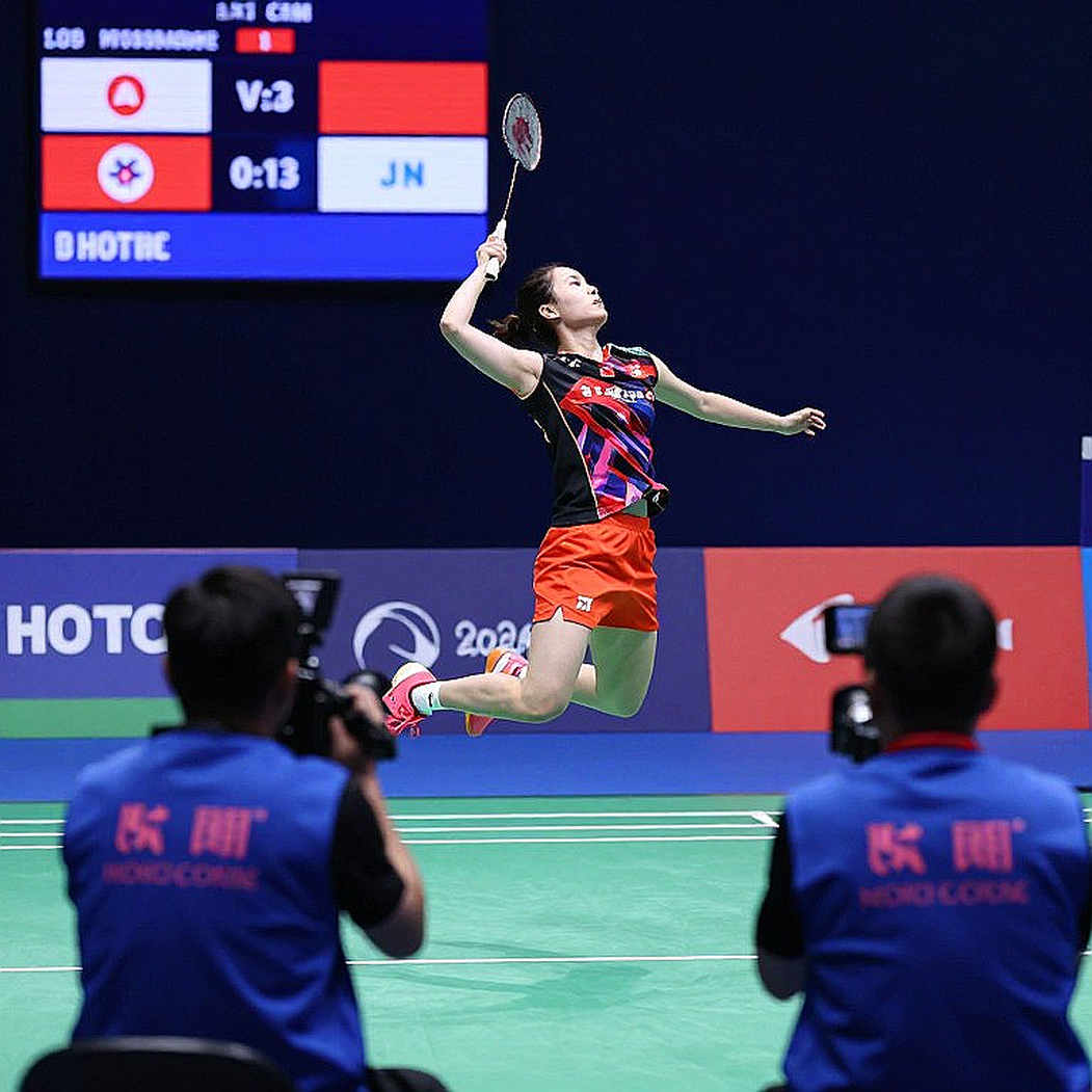 Alwi Farhan đánh tập cùng Kento Momota trong đợt huấn luyện cuối tại Tokyo trước Asian Games 2026
