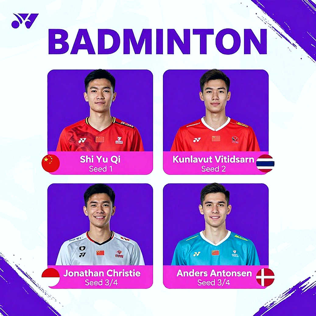 Kumamoto Masters 2026: Lý Thi Phong dẫn đơn nam Trung Quốc khi Thạch Vũ Kỳ vắng mặt Kumamoto Masters 2026: Lý Thi Phong dẫn đơn nam Trung Quốc khi Thạch Vũ Kỳ vắng mặt